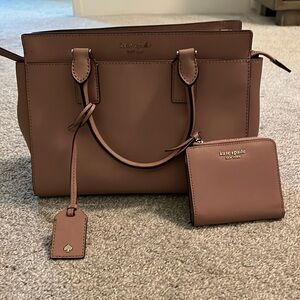 Kate Spade Pink Medium size Purse and matching Wallet